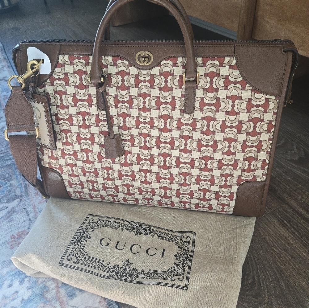 GUCCI NWOT BAULETTO XL DUFFLE TRAVEL BAG - Picture 12 of 16